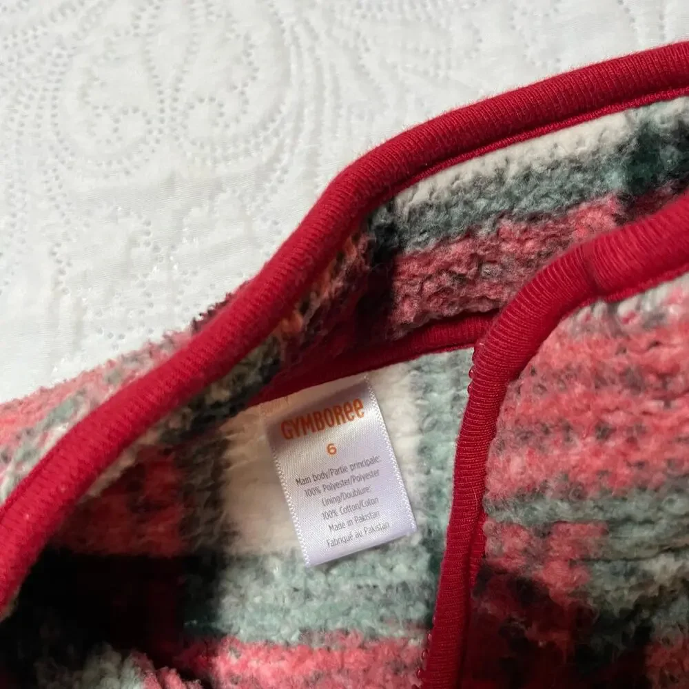 Gymboree Sherpa Fleece Peplum Sweatshirt Size 6